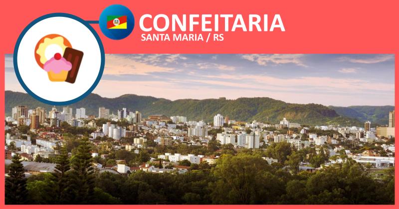 Confeitaria em Santa Maria-RS com doces e bolos artesanais em vitrine